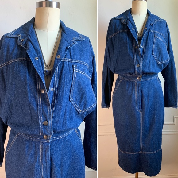 oversized denim dress